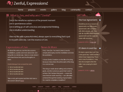 Custom WordPress Theme for Zenful Expressions